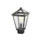 Z-Lite Talbot 1 Light Outdoor Post Mount Fixture, Oil Rubbed Bronze And Seedy 579PHMS-ORB - alternate 4